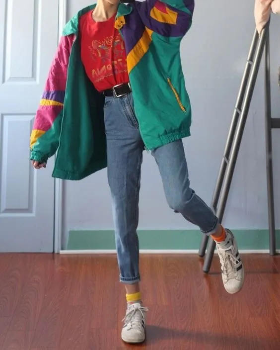 Conjunto de campera y jean de segunda mano